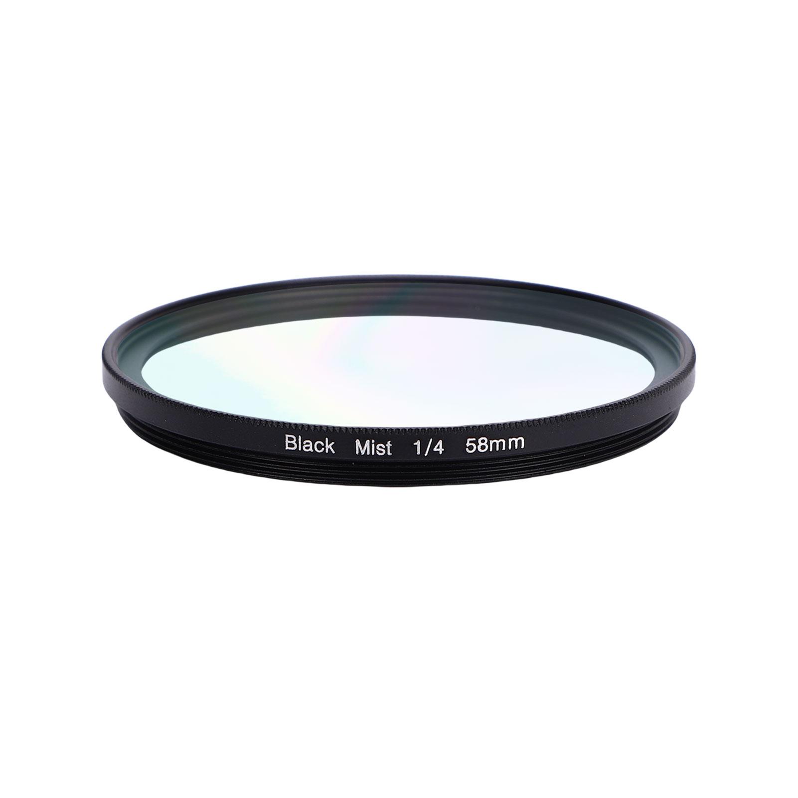 

1 4 Black Soft Filter Camera Soft Focus Lens for Portrait Photography Video Vlog 58mm