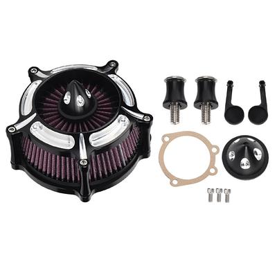 High Quality Four Hole Turbine Air Intake Filter Cleaner Motorcycle Modification Accessory