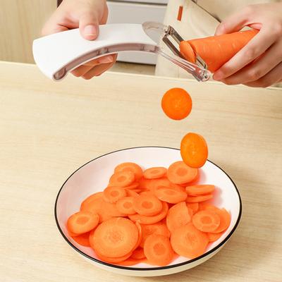 Widened Handle Sharp Blade Vegetable Peeler Non-slip Good Grip Labor Saving Multi-functional Cabbage Cucumber Fruit Peeler Kitchen Gadget