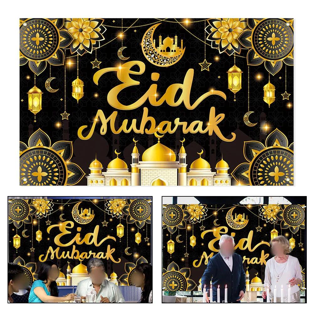 For Birthday Black Gold Decoration Festive Gathering 180*110cm Attractive Backdrop Easy Assembly Eye-Catching Display
