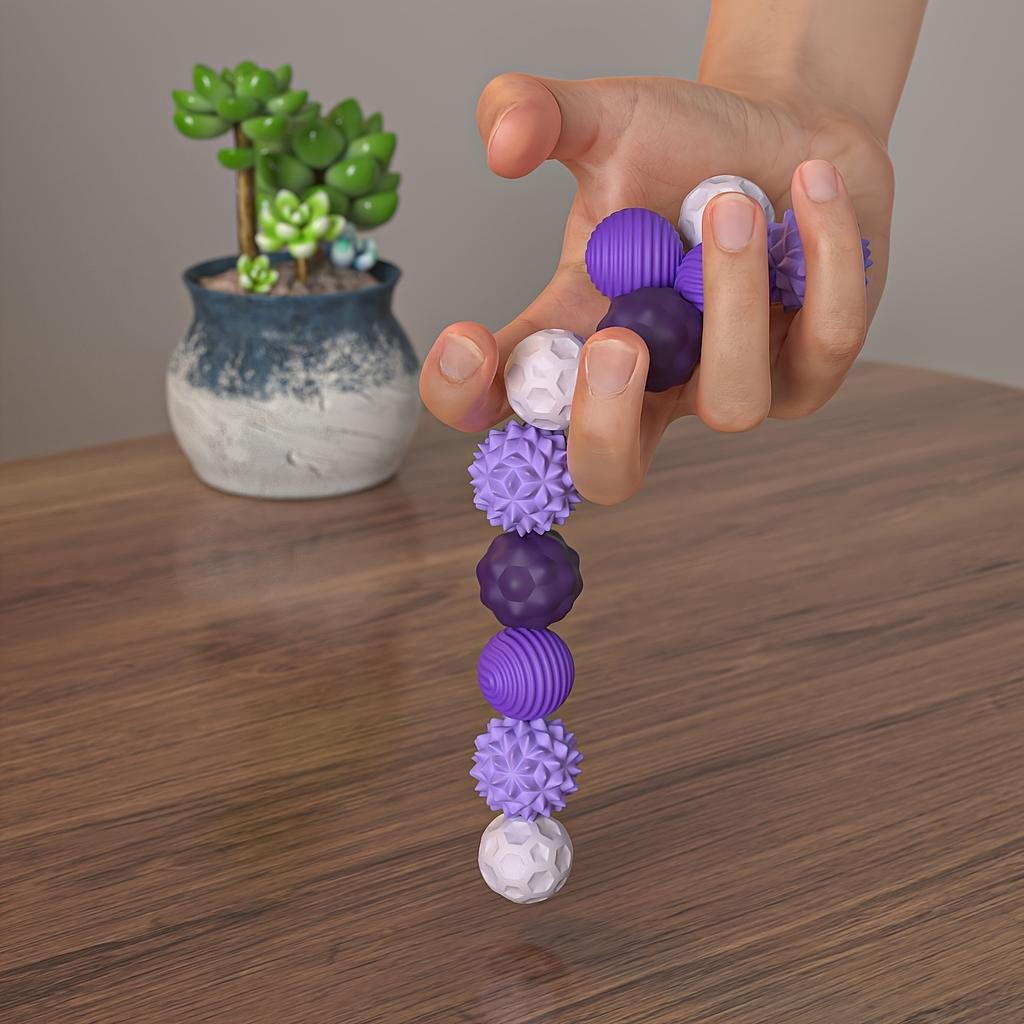 4/8 Magnetic Sensing Pressure Ball Silicone Grip Enhancement Ball, Hand Workout Kit, Durable Finger and Palm Workout Tools, Various Patterns