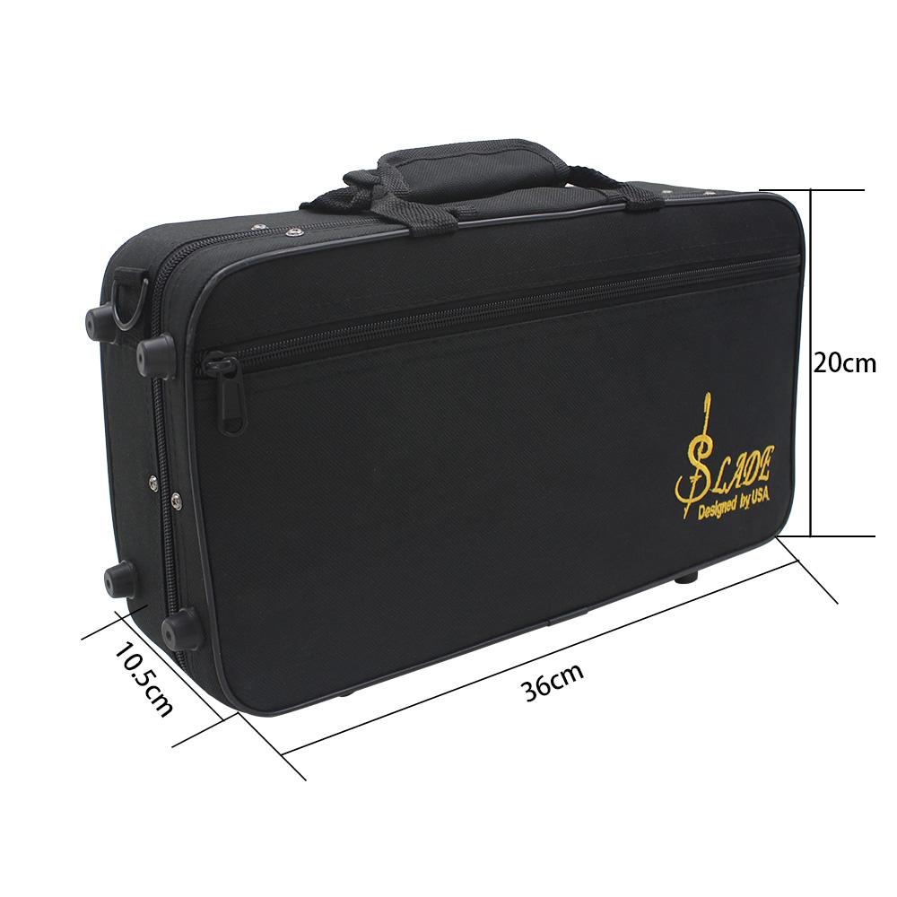 M MBAT Clarinet Suitcase Thicken Black Oxford Waterproof Cloth DIY Parts Musical Protection Box Woodwind Instrument Accessories