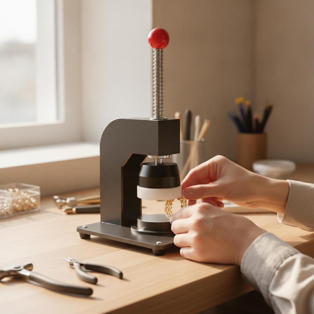 Jewelry Flattening Tool Precision Press Desktop for Workshops