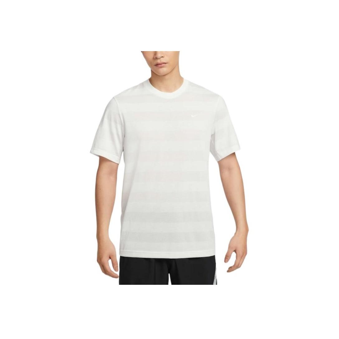 Nike Primary Stmt Ss Ext Sports Striped Breathable Short Sleeve T-Shirt Men Tops Light-Gray HJ3152133 M