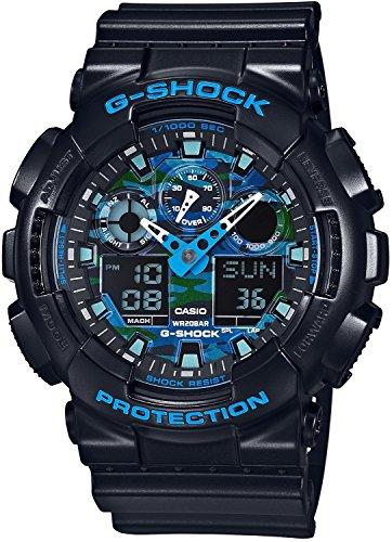 Casio G-Shock GA-100CB-1A Blue Camouflage