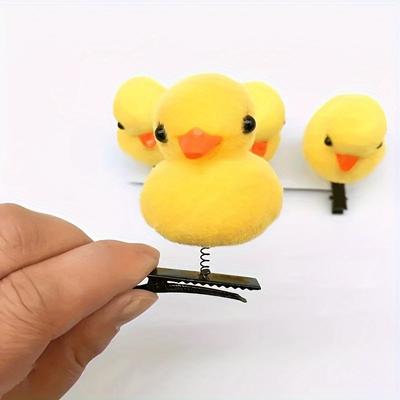 1ks Malá žlutá kachnička vlásenka Roztomilé jarní vlasové doplňky Dívčí děti Kawaii sponky do vlasů Dekorace Vtipné vánoční dárky
