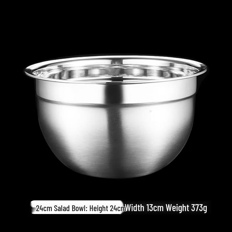 Ruhan 24cm 304 Stainless Steel Mixing Bowl with Scale