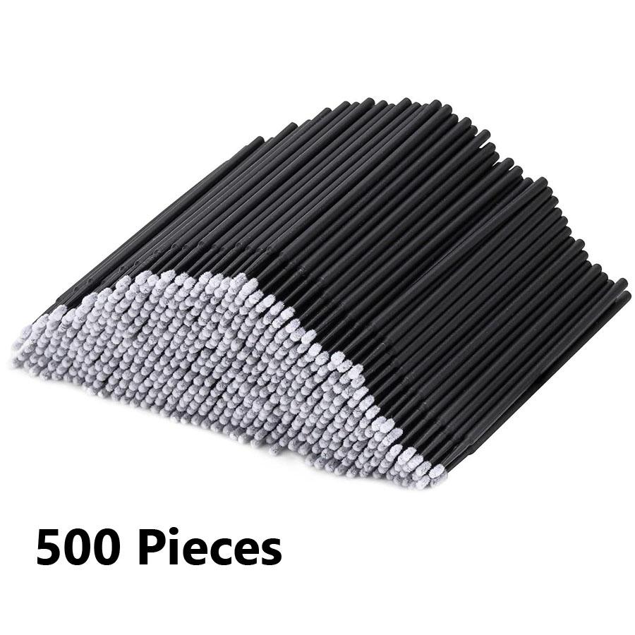 300/500/1000Pcs Eyelash Cleaning Brush Beauty Makeup Clean Remover Tool for Eyelash Extension Application Detail Work