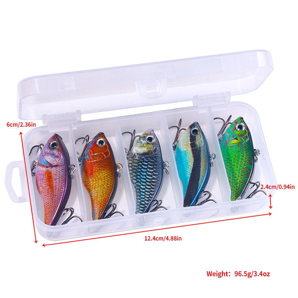 

Lure Bait LightningVIB 5.5CM 13.7G 5Grid Boxed PaintingVIPUniversal Fishing Lure for Saltwater and Freshwater 5.5CM-13.7G