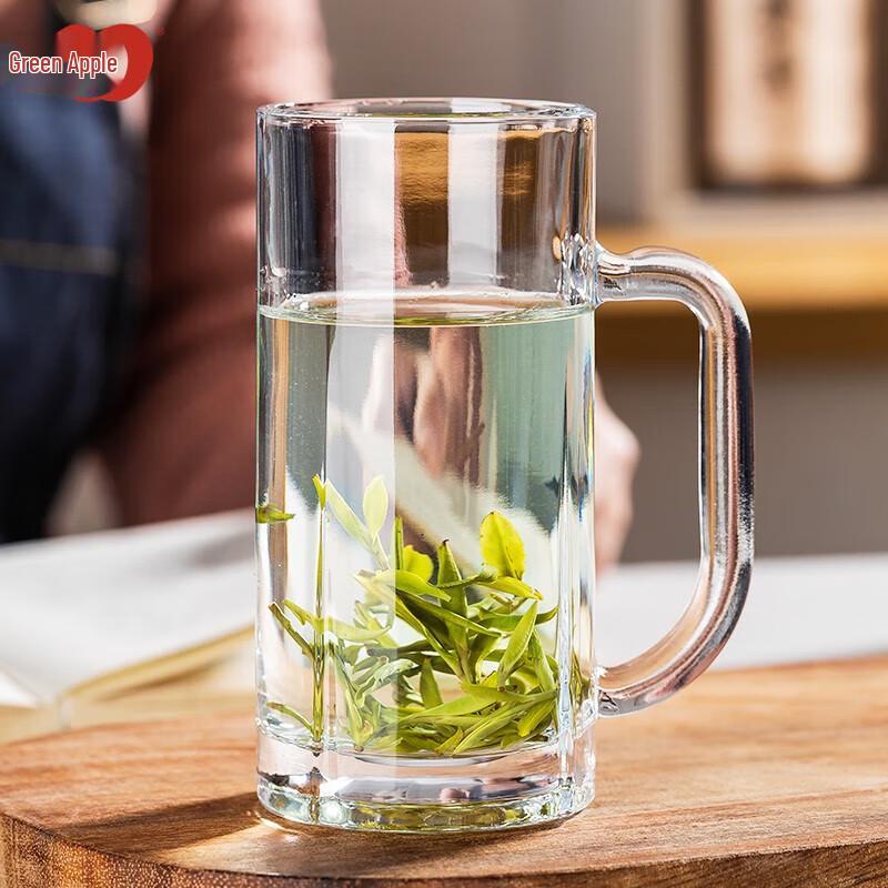 

Green Apple EZ2233 Handled Glass Mug, 320ML