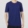 Under Armour Logo Solid Color Training Running Fitness Casual Crew Neck Short Sleeve T-Shirt Men Tops Navy-Blue 1376781-468