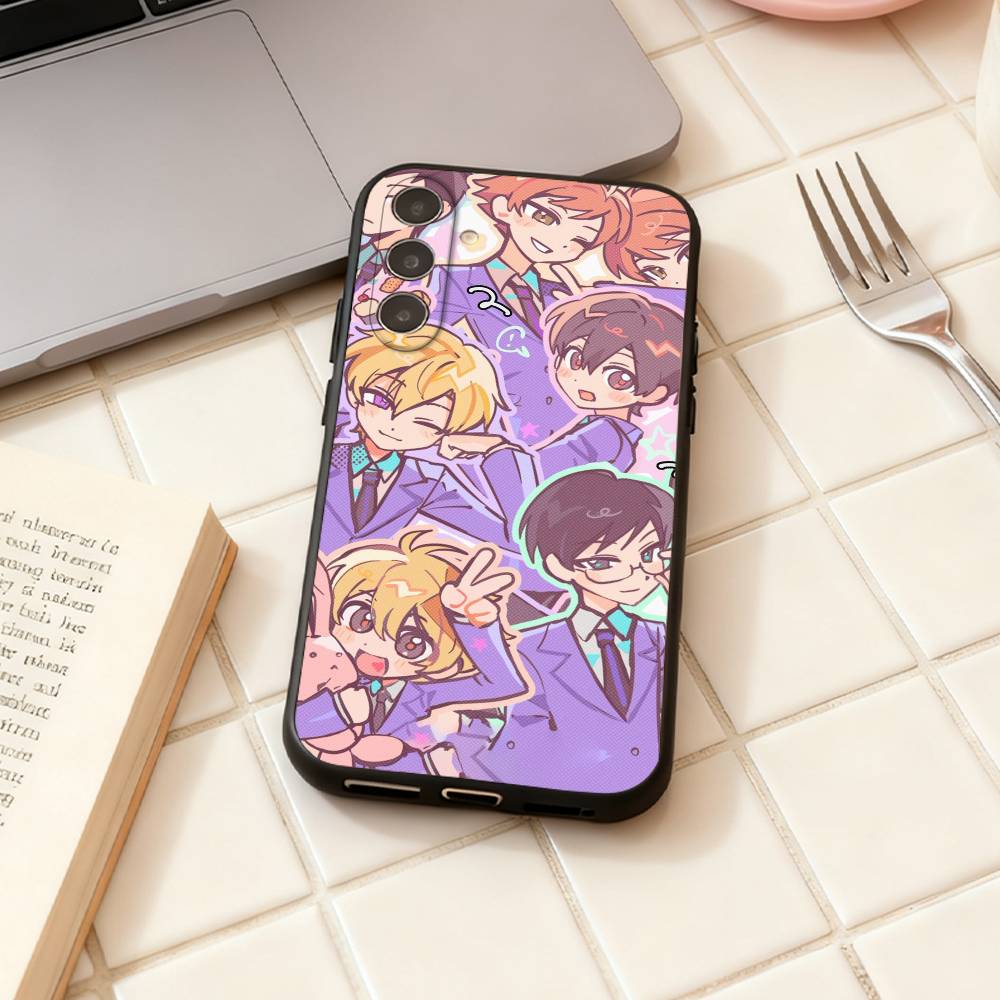 O-Ouran High School Anime Host C-Club Handyhülle Für Samsung Galaxy A73,A72,A71,A70,A53,A52,A51,Andere Weiche Schwarze Hülle
