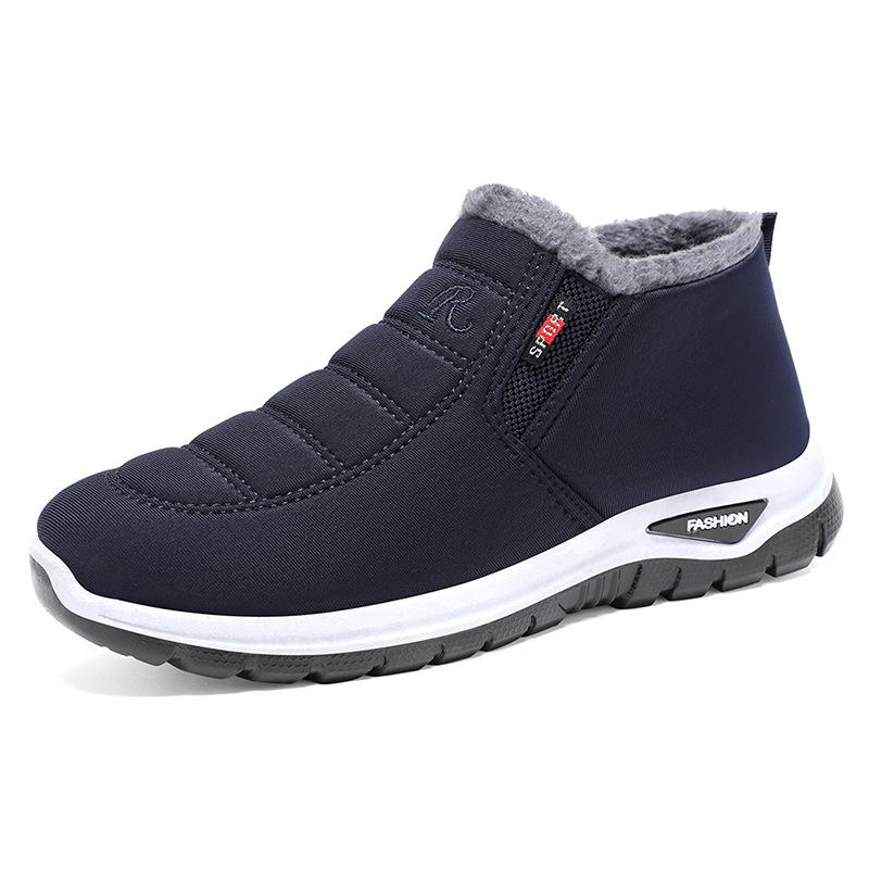 Jinshiyuanshu Cotton shoes Winter cotton boots processing Customized men's and women's same thickened short boots One-pedal sports snow boots