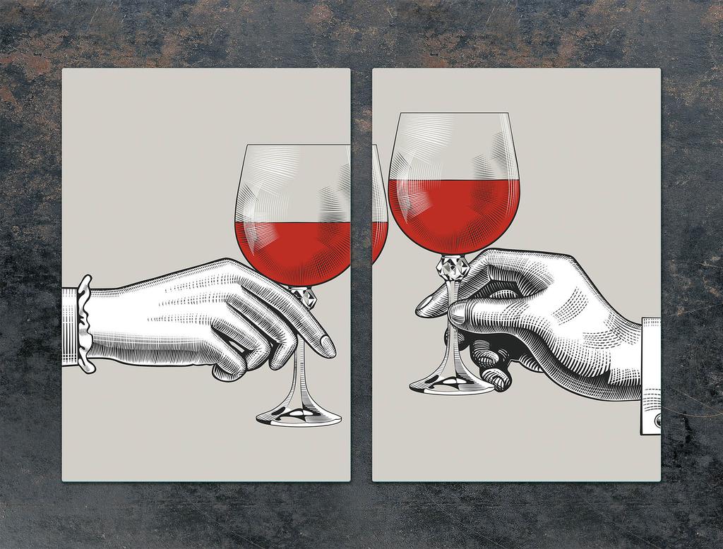 SZKLANA PŁYTA OCHRONNA DO KUCHNI 2x35x52 WINO