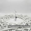 Stainless Steel Dental Floss Holder Ergonomic Handle Durable Reusable Flossing Tool for Oral Hygiene and Interdental Cleaning