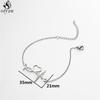 Stainless Steel Electrocardiogram Charm Bracelet for Women Hollow Love Heart Wristband Jewelry Doctor Nurse ECG Bracelets Gifts