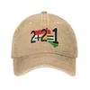Kurdistan Flag Sun Baseball Cap  Fashion Unisex Men Washed Trucker Hat Adjustable Print Tennis Skate Snapback Cap Birthday Gift