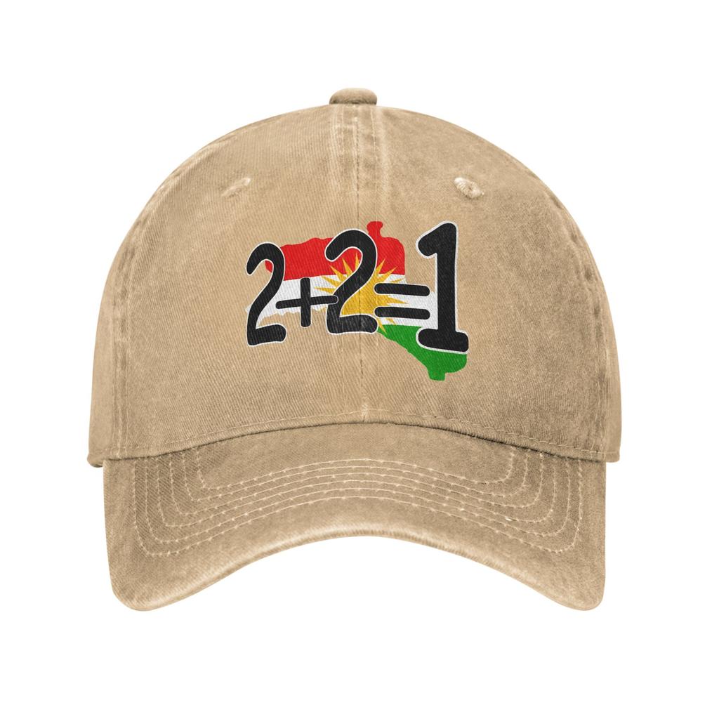 Kurdistan Flag Sun Baseball Cap Fashion Unisex Men Washed Trucker Hat Adjustable Print Tennis Skate Snapback Cap Birthday Gift