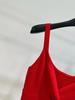 Gilet in Maglia Canotta Moda Primavera 2026 Logo Rosso