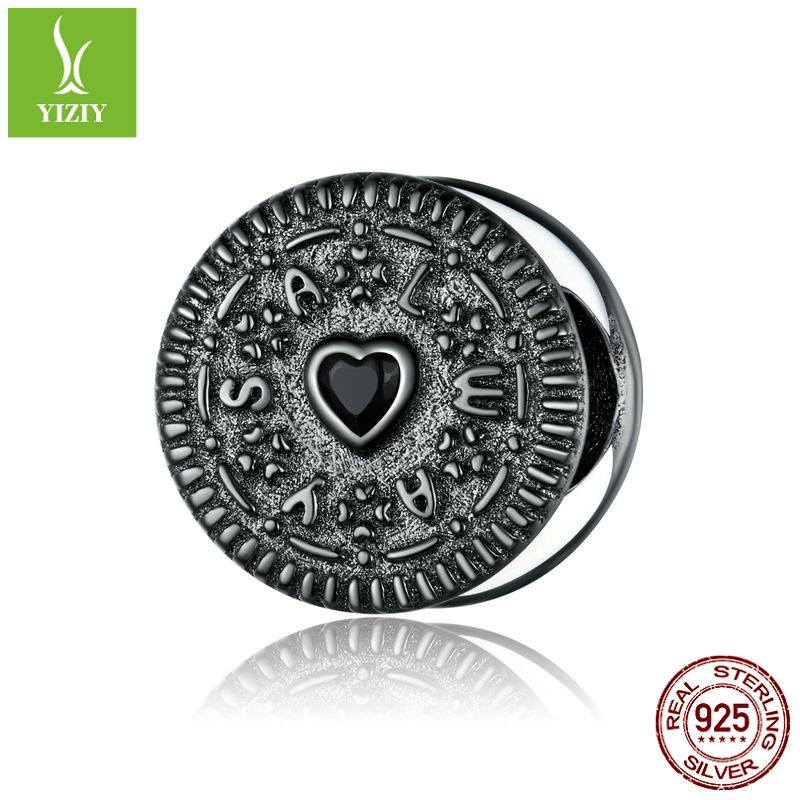 Food Dessert Afternoon Tea Chocolate Beads Collection Map, Summer Drink Sa925 Silver Beads