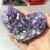 1pcs Amethyst Geode Heart Shaped Crystal Healing Crystals Stones Titanium Rainbow Aura Amethyst Cluster Angel Aura Quartz