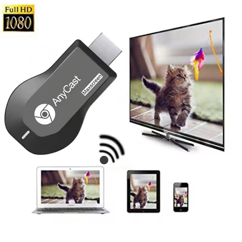 1080P M4 Pro WiFi Display Dongle Wireless Audio Video Transmitter HDMI-compatible TV Stick Miracast Airplay Smart TV Projector SGood product