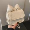 Hot-selling New Korean Cute Girl Style Bow Mini Square Bag Fashionable Versatile Embossed Messenger Bag Women