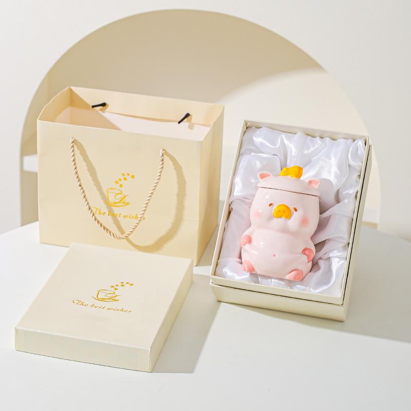 Kreatywny Uroczy Kreskówkowy Ceramiczny Kubek Prezent Kubek dla Dziewczyny Personalizowany Kubek do Kawy Kubek do Wody Kubek dla Pary Kubek Śniadaniowy