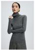 Women's High Neck Cashmere Sweater: Warm Wool, Solid Color, Perfect for Autumn and Winter.