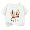 Kawaii Tea Design Cartoon T Shirts Short Sleeve Kids Children's T-shirt Boys Girls Summer Spring Casual Top Tee Shirt