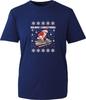 Dj Santa Claus Merry Christmas TShirt Xmas Night Party Music Lovers Festive Top