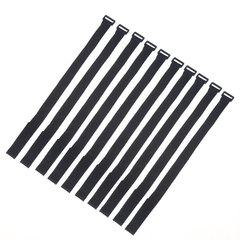 10Pcs Adjustable Nylon Zip Ties Heavy Duty Hook and Loop Fasteners Reusable Tie-downs for Home Travel Cable Organizing Storage