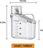 Green 1600ml Sealed Rice Container with Pouring Spout for Oats, Grains, Flour