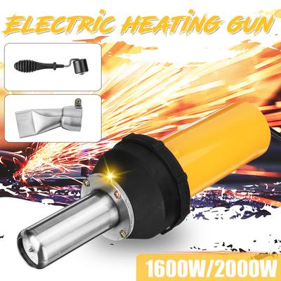 2000W/1600W Electric Hot Air Torch Plastic Welding Guns AC 220V For Plastic Welder+Electric Heating Core+Flat Nose Accessories