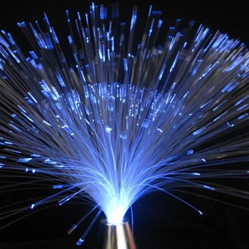 New Creative LED Fiber Optic Star Lamp Color Changing Ambient Night Light Desktop Decoration Ornament Festival Holiday Gift