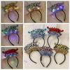 Letter LED Light Hair Hoop Plastic Ball Children Birthday Hair Bands  Birthday