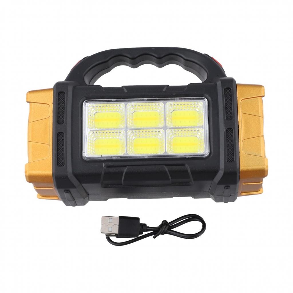 Efficient Solar Charging Solar Flashlight USB Rechargeable Light