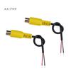 KSOPUERT Lautsprecher RCA AV Stecker auf Buchse Offen für Reparatur und 4-teiliger Draht, 15cm, Audio, Stecker, 24AWG, Ende, Pigtail, Modifikation.