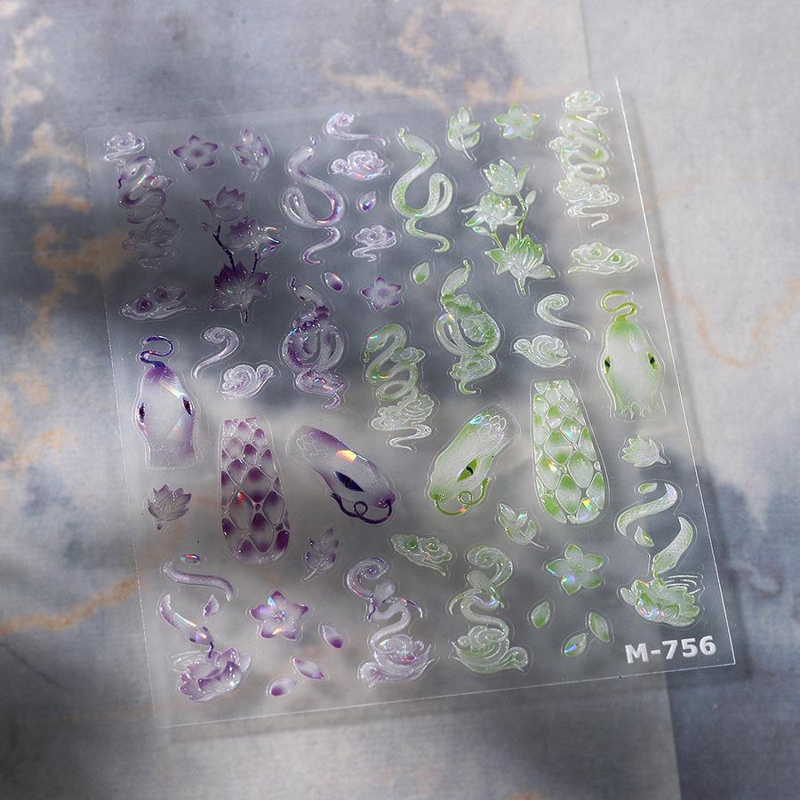 

TENSOR Transparent Glass Shard Nail Art Stickers - Jelly Series M-755