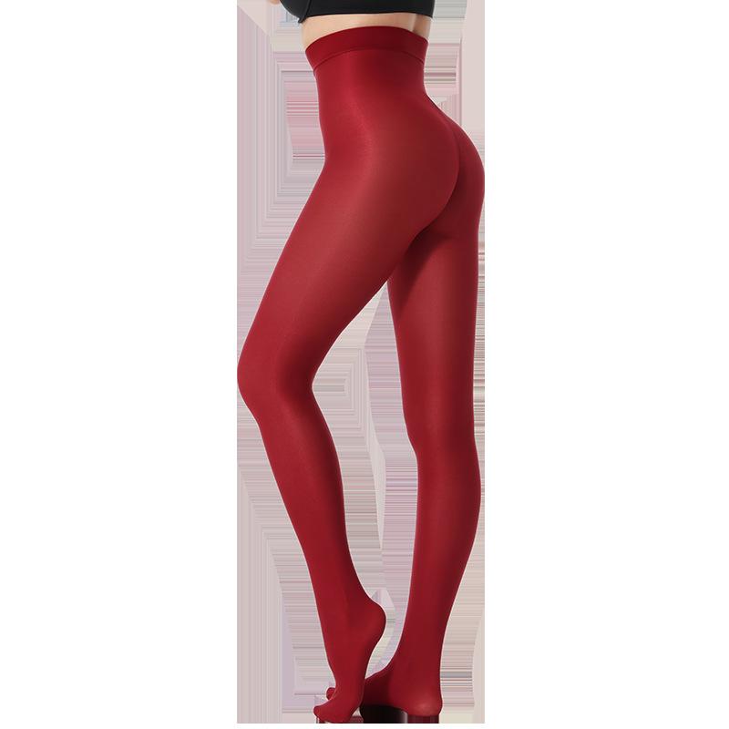 Plus Size 6 Run-Resistant Shaping Tights Women Shiny Yoga Dancing Pantyhose Ladies Smooth Leggings Sport Tights Pants Hosiery