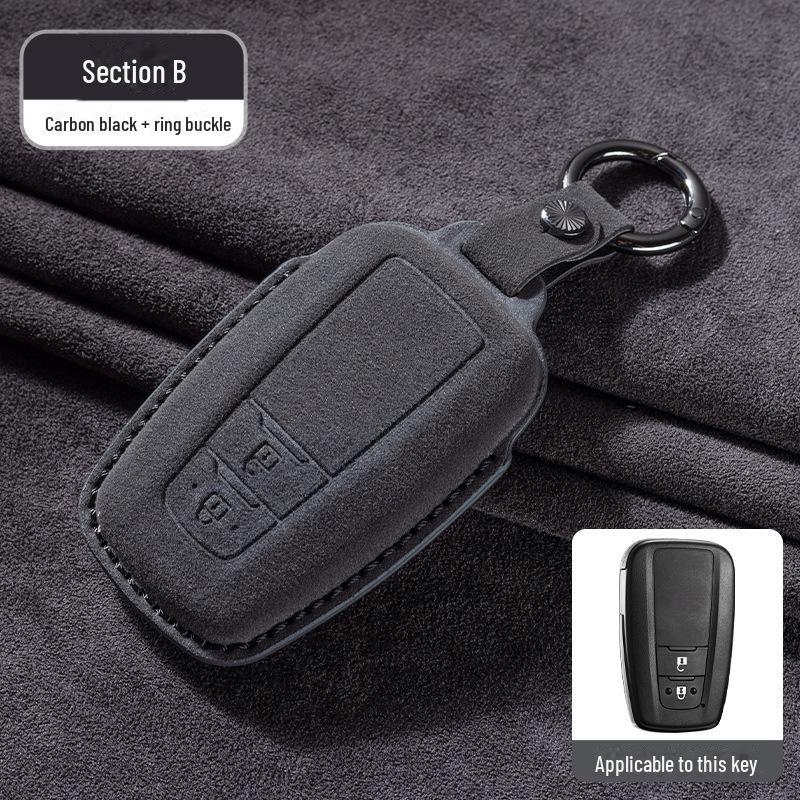 

Замшевий чохол для ключа Toyota для Camry, Corolla, RAV4, Highlander та інших. З дизайном Азійського Дракона. 1 piece