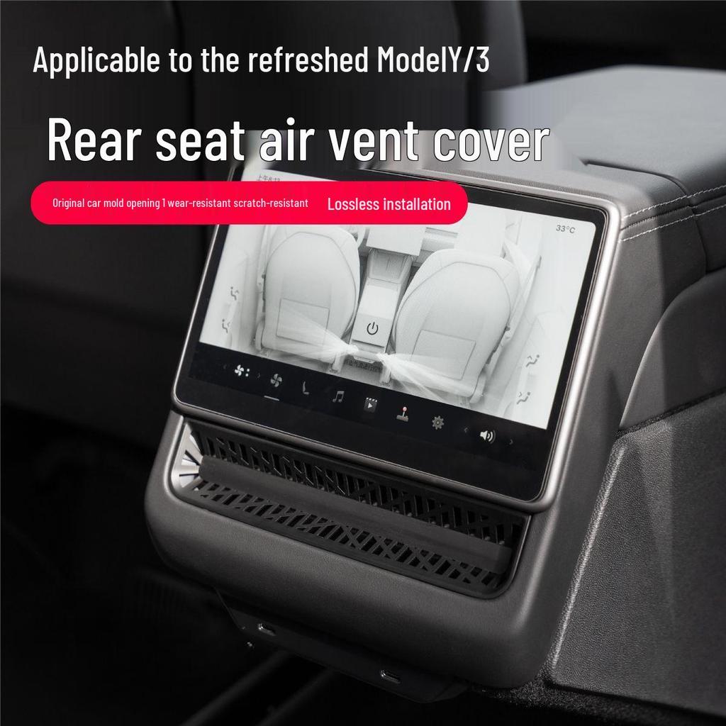 MYModel3 Rear Console Screen & Air Vent Protective Mesh Cover