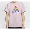 Nike ACG T Shirts Men's Pink Crew Neck Moderate Straight Fit CZ0089-663
