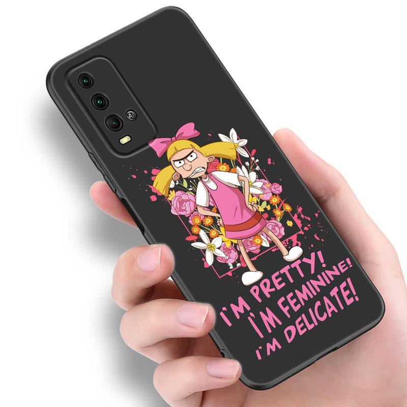 Hey Arnolds Cartoon Phone Case For Xiaomi Redmi Note 5 6 9T K20 K40 K50 Pro 7A 8A 9A 9C 9i 10A 10C A1 S2 Soft TPU Black Cover