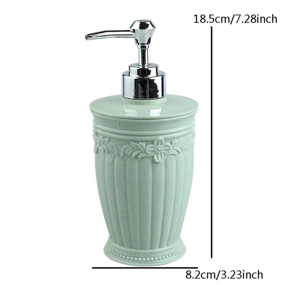 Nová 450ml láhev na šampon a pleťovou vodu, zdobená, vyřezávaná, módní, manuální dávkovač mýdla, plnitelná, s pumpičkou, láhev na dezinfekci rukou