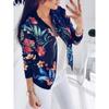 New Women's Floral Print Autumn Jacket Shirt - European & American Style