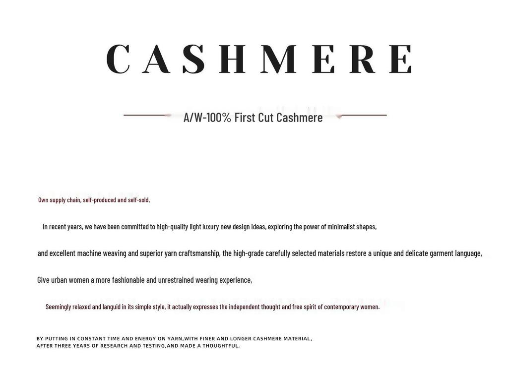 Women's 100% Pure Cashmere Sweater - New Arrival Warm Knit Base Shirt