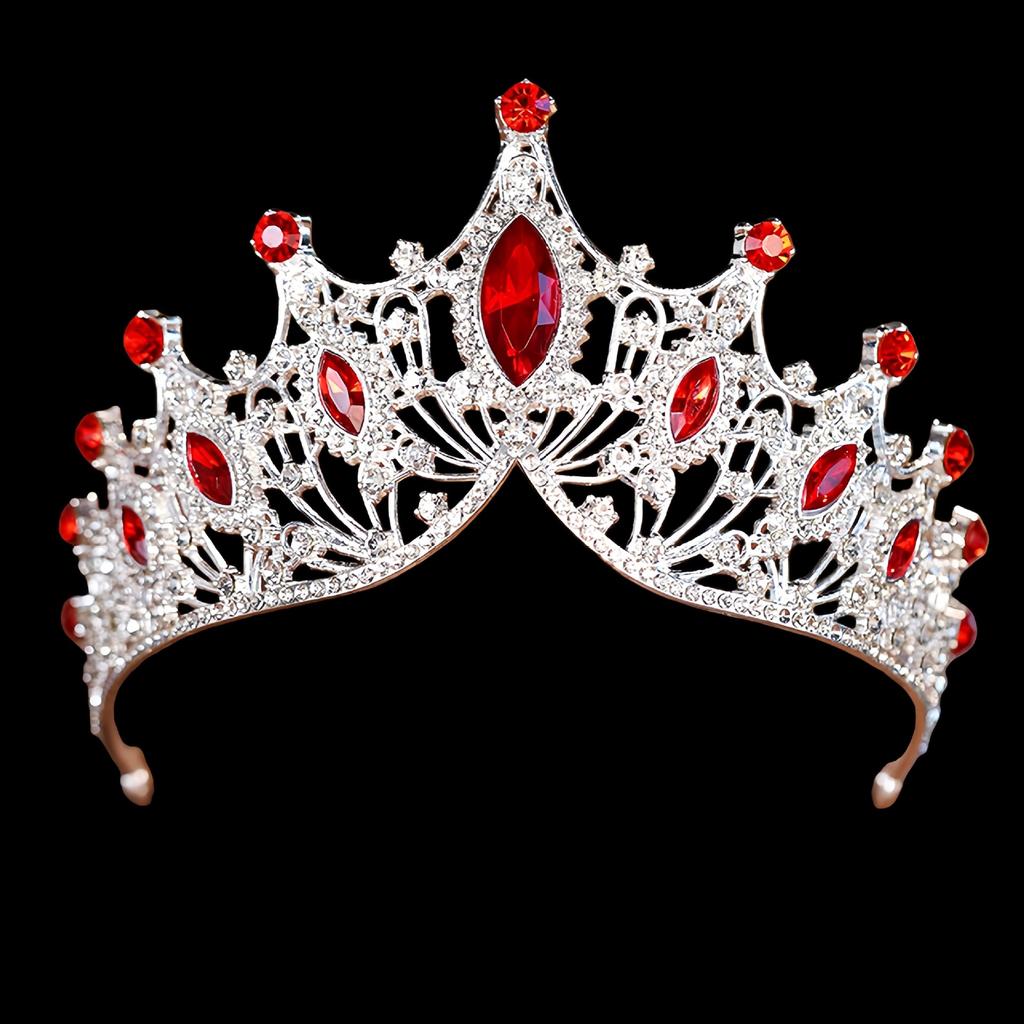 Europäische und Amerikanische Brautkrone Kopfschmuck Augenform Barock Luxus Passend zum Hochzeitskleid Krone Brautkrone