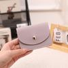 Short Clutch Mini Wallet Magnet Buckle Solid Color Card Holder Portable Thin Card Bag  Men