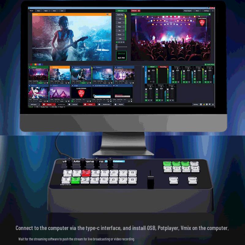 Tianyingshitong VMIX Mini Ovládací Panel Produkce s PTZ Joystickem